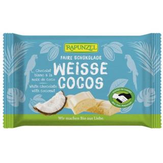 Weiße Cocos Schokolade mit Kokosstückchen HIH
