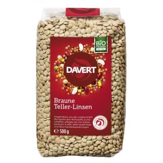 Braune Teller-Linsen