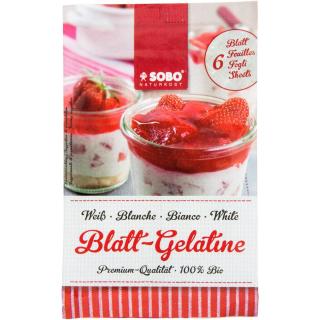 Blatt-Gelatine weiss (6 Blatt)