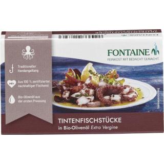 Tintenfischstücke in Olivenöl