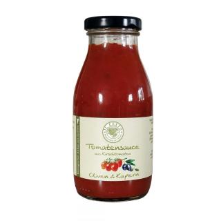 Tomatensauce aus Kirschtomaten mit Oliven & Kapern (R1)