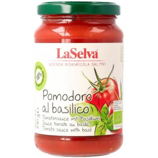 Tomatensauce mit frischem Basilikum