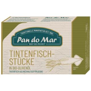 Tintenfisch-Stücke in Olivenöl nativ extra