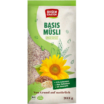 Basis Müsli ungesüßt vegan - 2kg