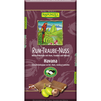 Rum-Trauben-Nuss-Vollmilch Schokolade HIH