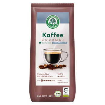 Gourmet-Kaffee entcoffeiniert, gemahlen