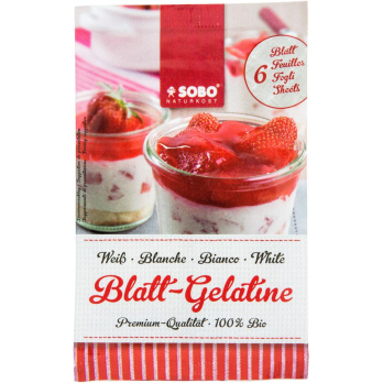 Blatt-Gelatine weiss (6 Blatt)