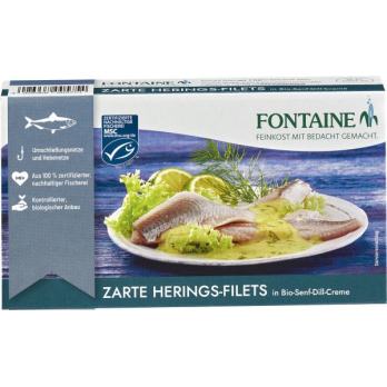Heringsfilet in Senf-Dill-Creme (MSC)