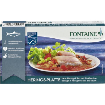 Heringsplatte mit Gemüse (MSC)